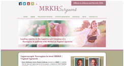 Desktop Screenshot of mrkh-surgeons.com