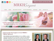 Tablet Screenshot of mrkh-surgeons.com